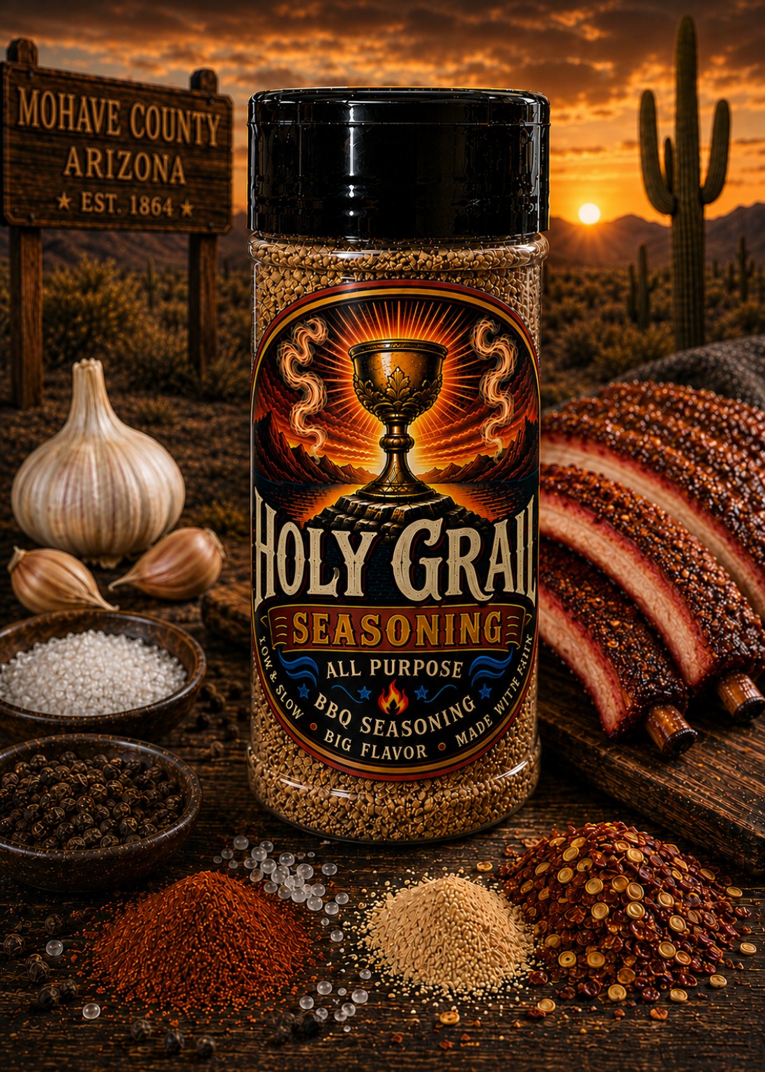 Holy Grail seasoning bottle