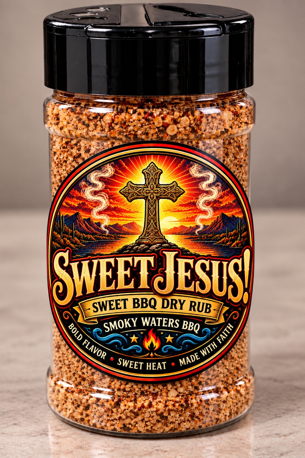 Sweet Jesus seasoning bottle